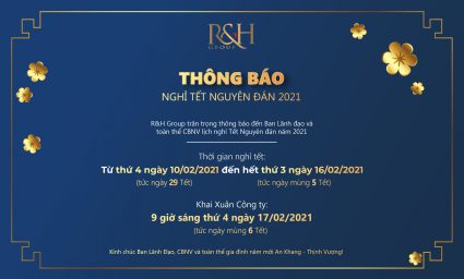 TET HOLIDAY CLOSING ANNOUNCEMENT OF R&H GROUP JOINT STOCK COMPANY